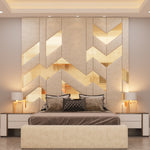 high headoard with floor standing headboard