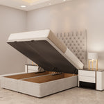 Isadora Chesterfield Ottoman Bed Open up - D Sleep