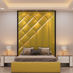 Keila high headboard with ottoman storage bed 