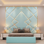 Lavelle storage bed with wall mounted headboard