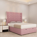 Lavinia Chesterfield Ottoman Bed Left - D Sleep