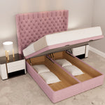 Lavinia Chesterfield Ottoman Bed Open up - D Sleep