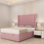 Lavinia Chesterfield Ottoman Bed Right - D Sleep