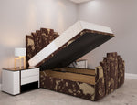 Micah Panel Ottoman Bed Open up - D Sleep