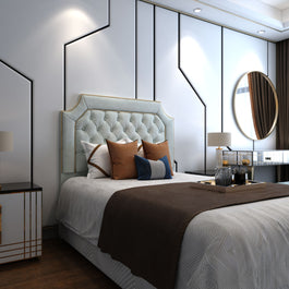 Valencia Chesterfield Headboard Bed - D Sleep